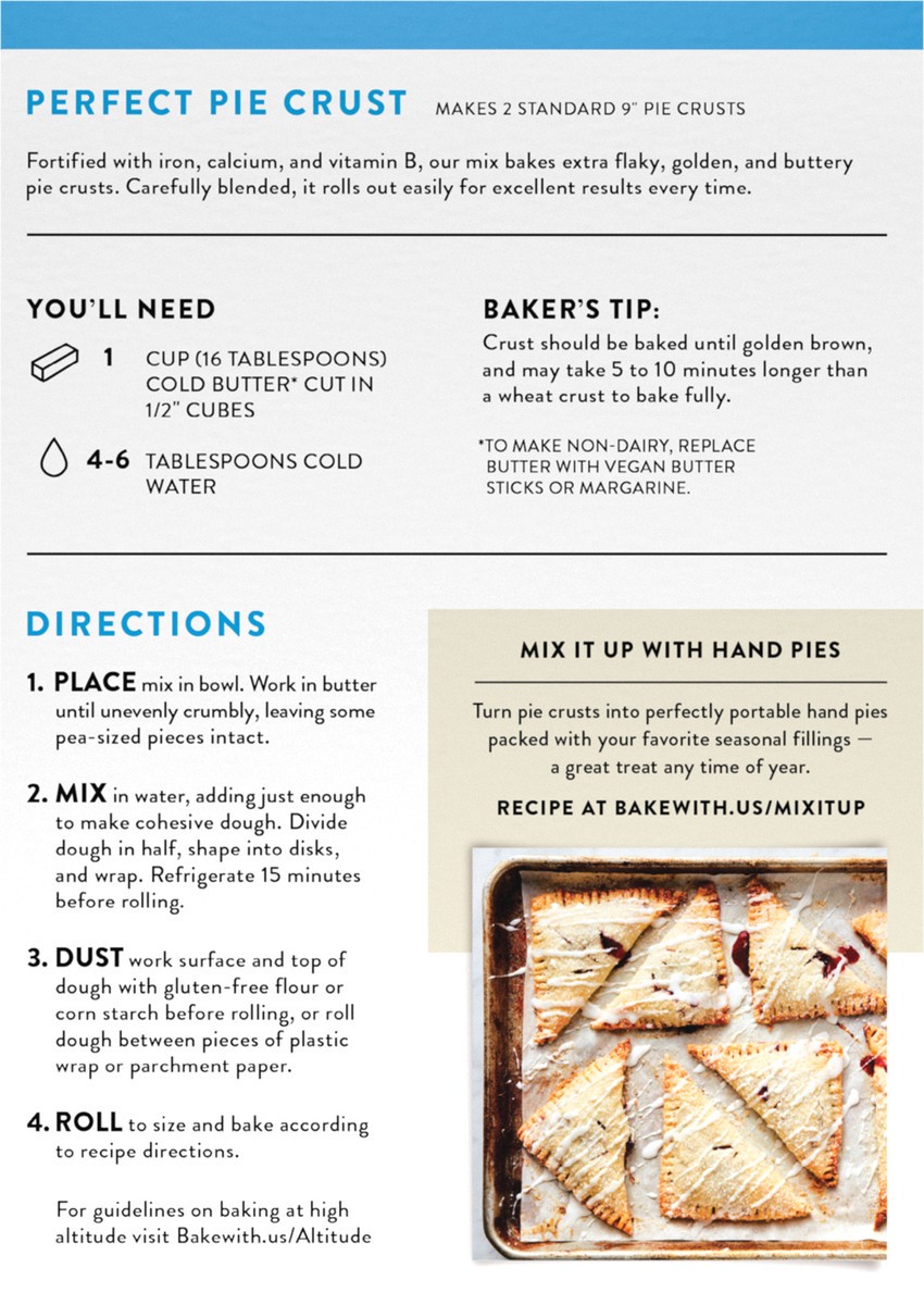 slide 2 of 6, King Arthur Gluten Free Pie Crust Mix, 14 oz