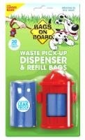 slide 1 of 1, Bags on Board Waste Pick-Up Dispenser & Refills Bags, 30 ct