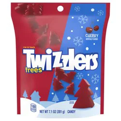 Twizzlers Cherry Flavored Trees Chewy, Christmas Candy Bag, 7.1 oz