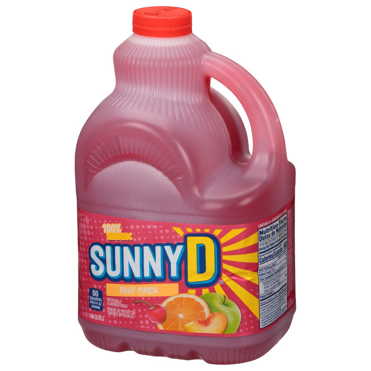 slide 7 of 9, Sunny D Sunnyd Fruit Punch Juice Drink, 1 Gallon Bottle, 1 gal