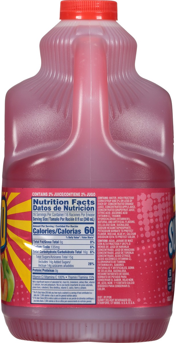 slide 4 of 9, Sunny D Sunnyd Fruit Punch Juice Drink, 1 Gallon Bottle, 1 gal