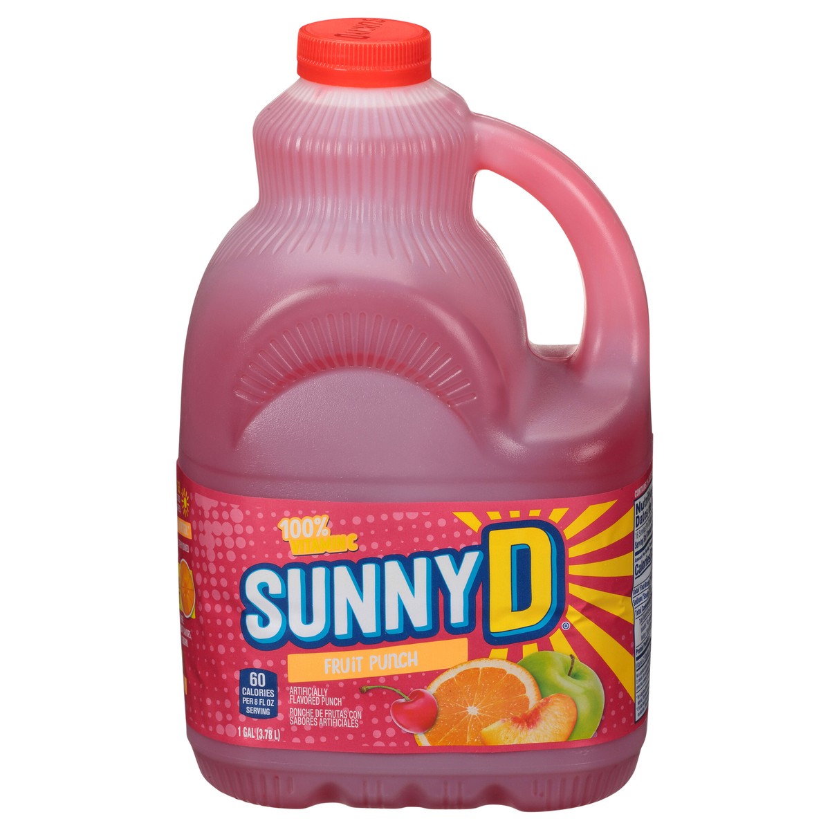 slide 1 of 9, Sunny D Sunnyd Fruit Punch Juice Drink, 1 Gallon Bottle, 1 gal