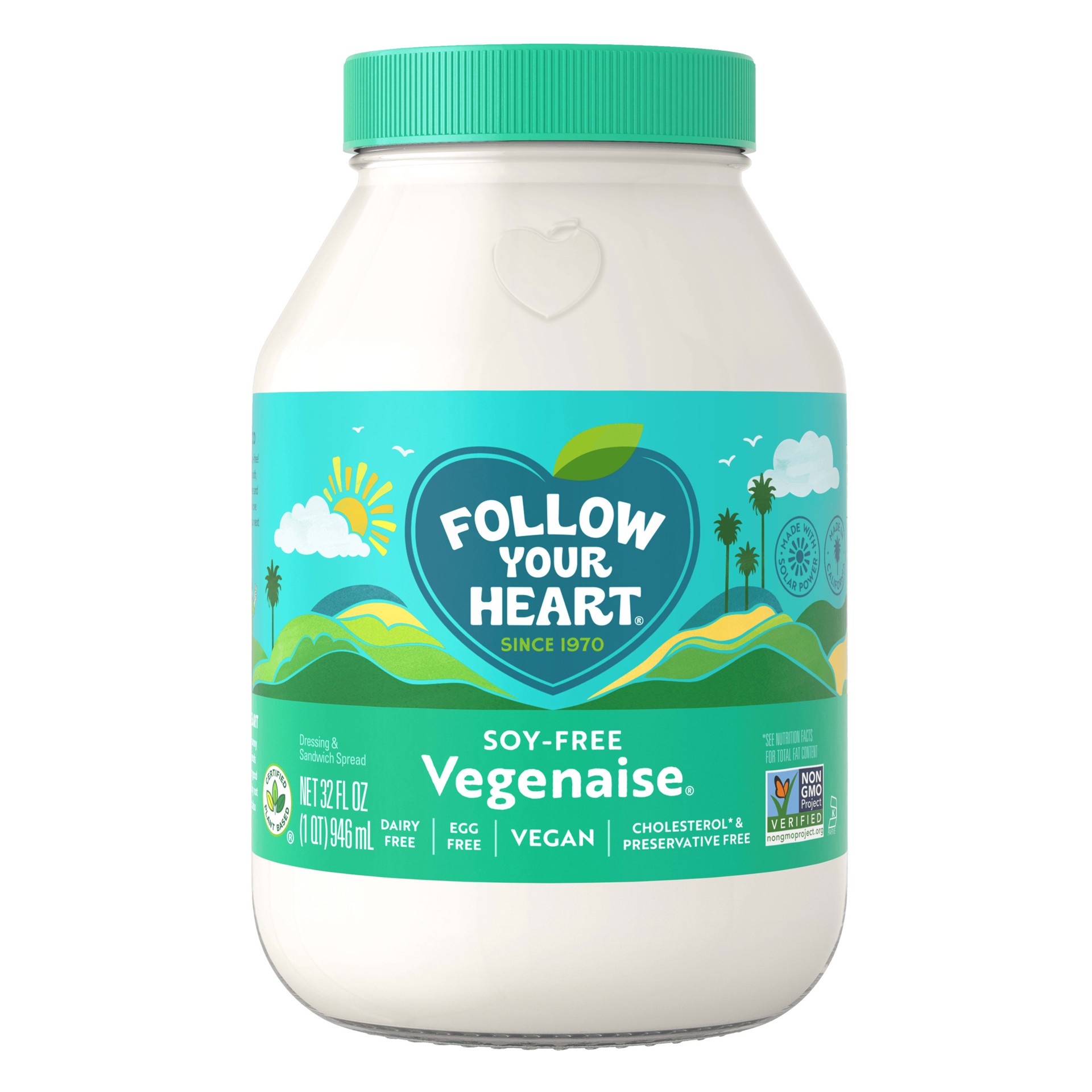 slide 1 of 1, Follow Your Heart Vegenaise Soy Free, 32 oz