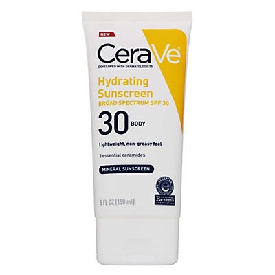 slide 1 of 1, CeraVe &nbsp;Hydrating Sunscreen Body SPF 30, 5 oz