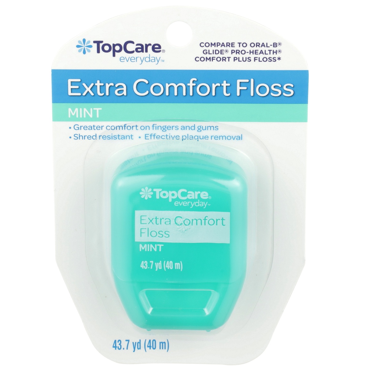 slide 1 of 1, TopCare Dental Floss Extra Comfort, 1 ct