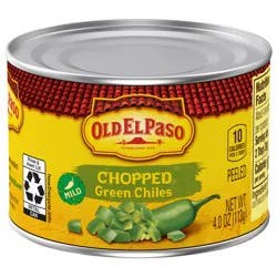 Old El Paso Mild Chopped Green Chiles, Meal Prep, 4 oz