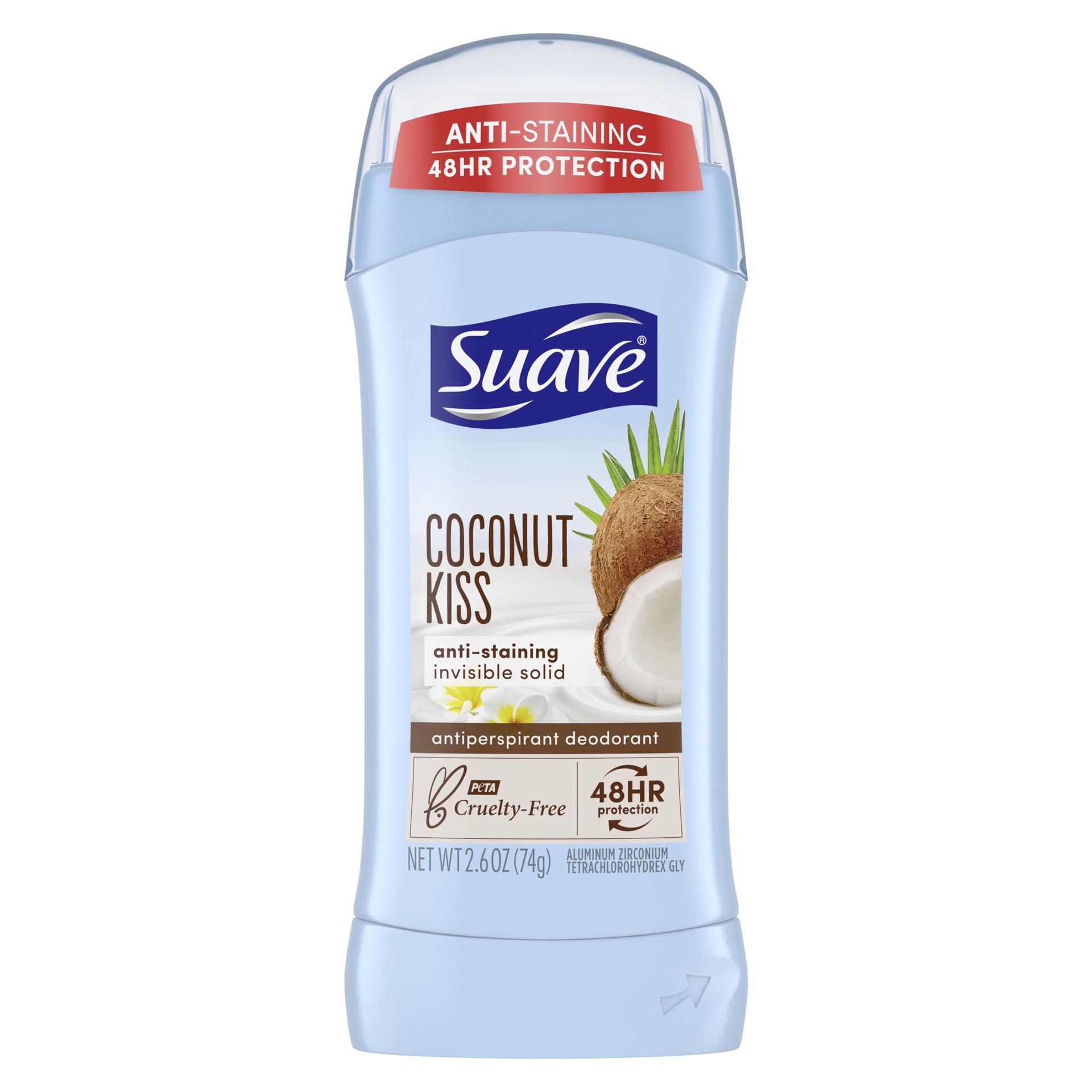 slide 1 of 9, Suave Deodorant Antiperspirant & Deodorant Stick Coconut Kiss, 2.6 oz, 2.6 oz