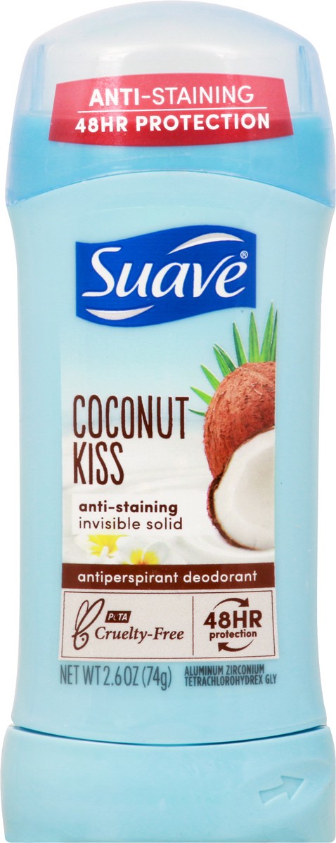 slide 8 of 9, Suave Deodorant Antiperspirant & Deodorant Stick Coconut Kiss, 2.6 oz, 2.6 oz