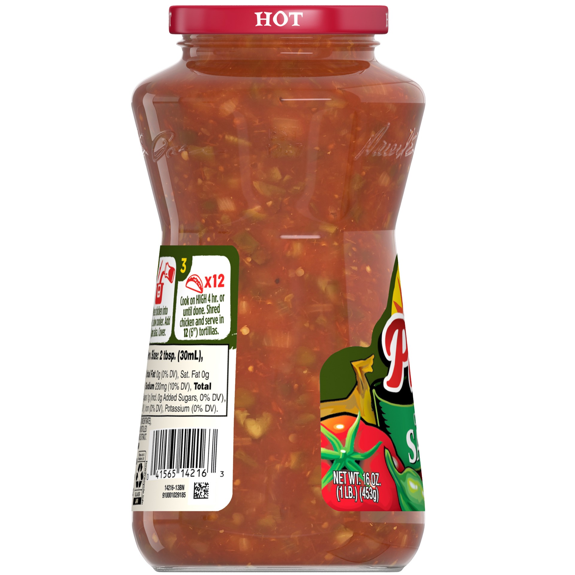 slide 2 of 5, Pace Hot Chunky Salsa, 16 oz