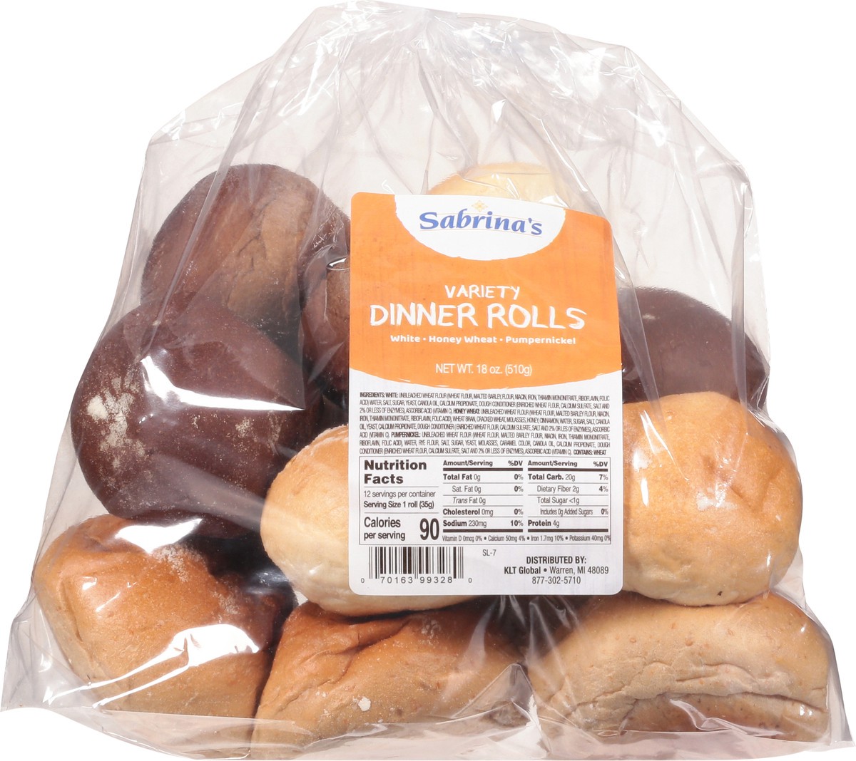 slide 10 of 13, Sabrina's Variety Dinner Rolls 18 oz, 18 oz