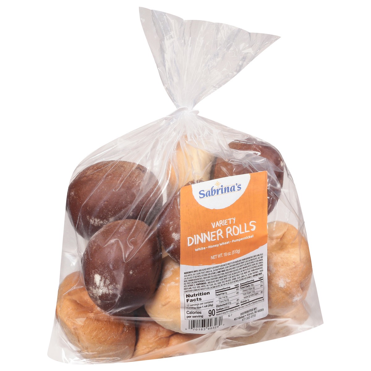 slide 4 of 13, Sabrina's Variety Dinner Rolls 18 oz, 18 oz