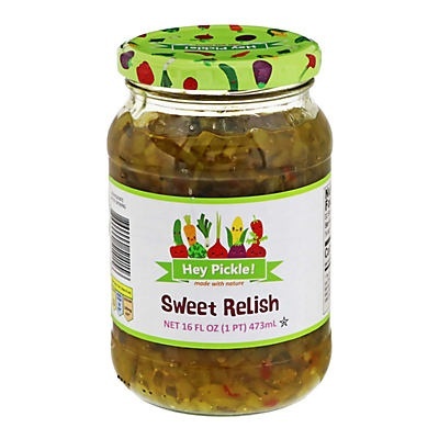 slide 1 of 1, Hey Pickle! Sweet Relish, 16 oz