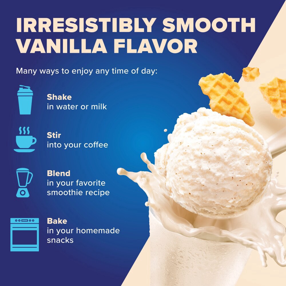 slide 6 of 6, Pure Protein All In One Vanilla Powder, 1.25 lb / 20 oz