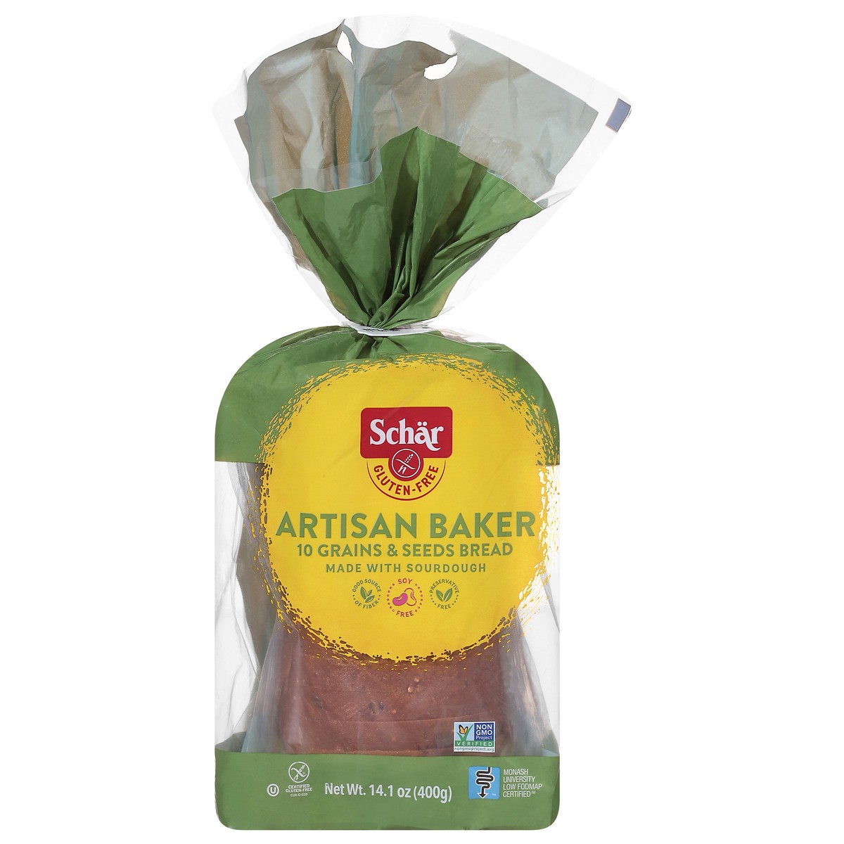 slide 1 of 1, Schär Artisan Baker Bread, 14.1 oz