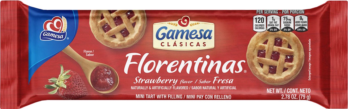 slide 2 of 4, Gamesa Florentinas, Strawberry Flavor, 1 ct