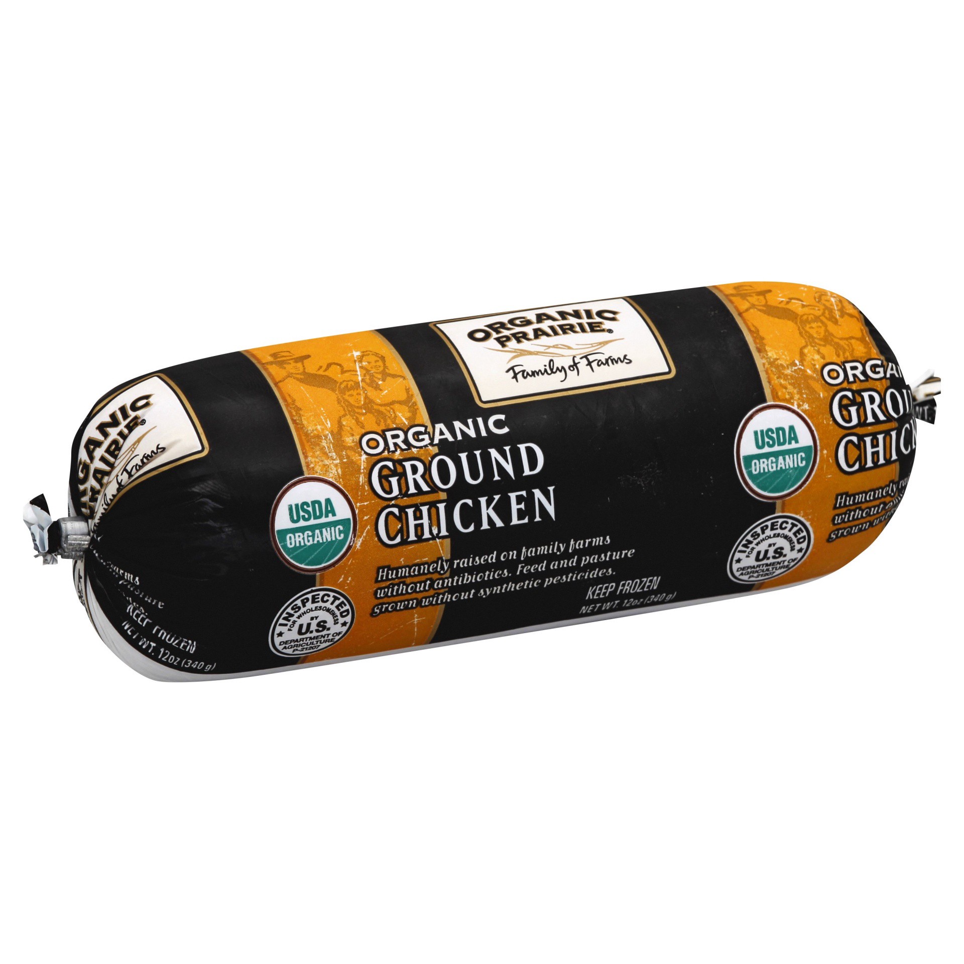 slide 1 of 6, Organic Prairie Ground Chicken, 12 oz