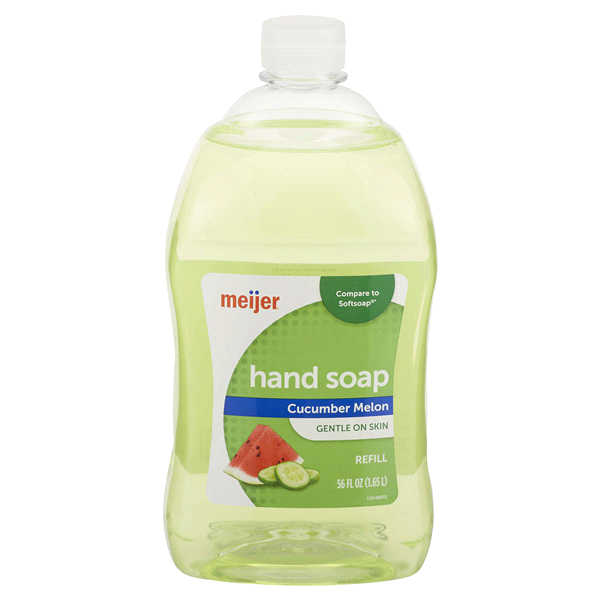 slide 1 of 1, Meijer Cucumber Melon Liquid Hand Soap Refill, 56 fl oz