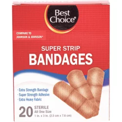 Best Choice Super Strip Bandages, One Size
