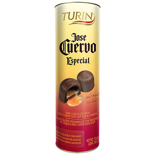 slide 1 of 1, Turin Chocolates Jose Cuervo Tequila Tube - 7 oz, 7 oz