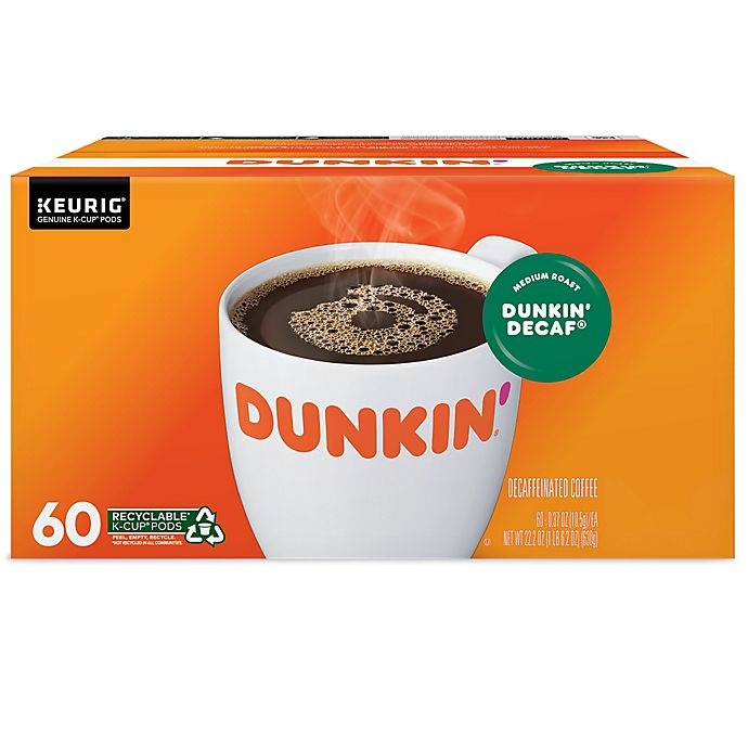 slide 13 of 13, Dunkin' Donuts Decaf Coffee Keurig K-Cup Pods, 60 ct