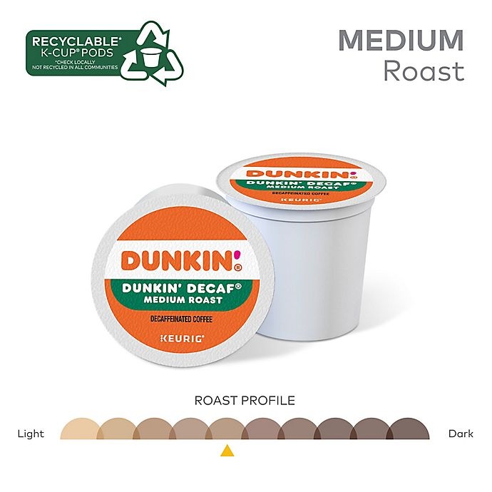 slide 4 of 13, Dunkin' Donuts Decaf Coffee Keurig K-Cup Pods, 60 ct