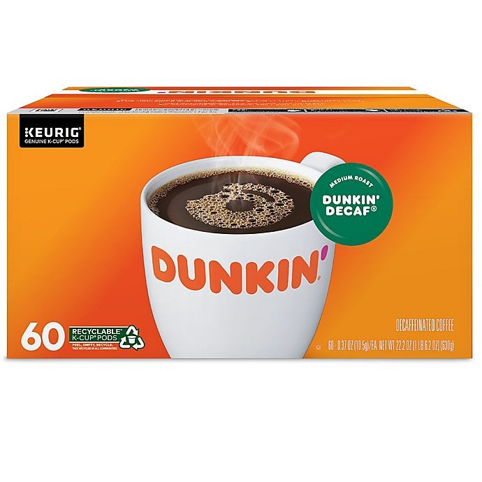 slide 11 of 13, Dunkin' Donuts Decaf Coffee Keurig K-Cup Pods, 60 ct