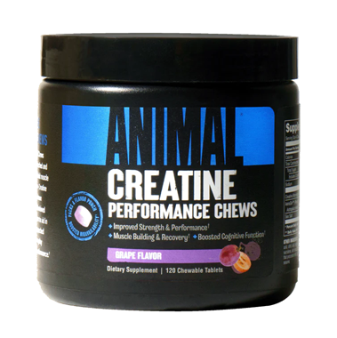 slide 1 of 1, Animal Performance Chew Tabs Grape Flavor Creatine 120 Chewable Tablets, 120 ct