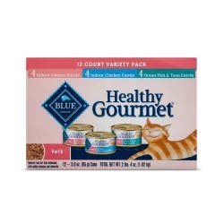 Blue Buffalo Healthy Gourmet Adult Pate (Variety Pack) - Wet Cat Food