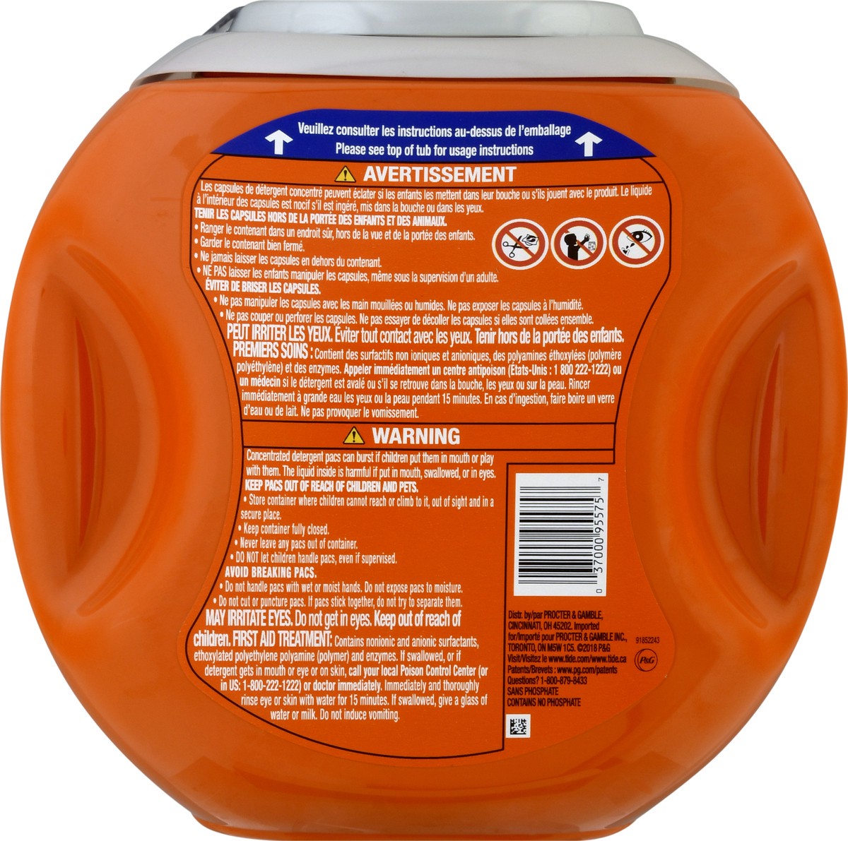 slide 4 of 8, Tide PODS Liquid Laundry Detergent Soap Pacs, 4-n-1 with Febreze, HE Compatible, 54 Count, Fights even week old Odors, Sport Odor Defense, 54 ct