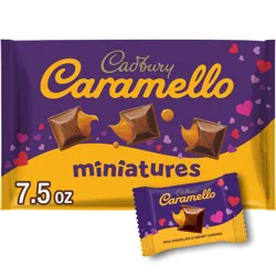 CADBURY CARAMELLO Miniatures Milk Chocolate Caramel, Valentine's Candy Bag, 7.5 oz