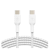 slide 21 of 21, Belkin Usb-C-To-Usb-C Braided Cable, 3.3', White, Cab004Bt1Mwh, 1 ct