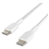 slide 5 of 21, Belkin Usb-C-To-Usb-C Braided Cable, 3.3', White, Cab004Bt1Mwh, 1 ct