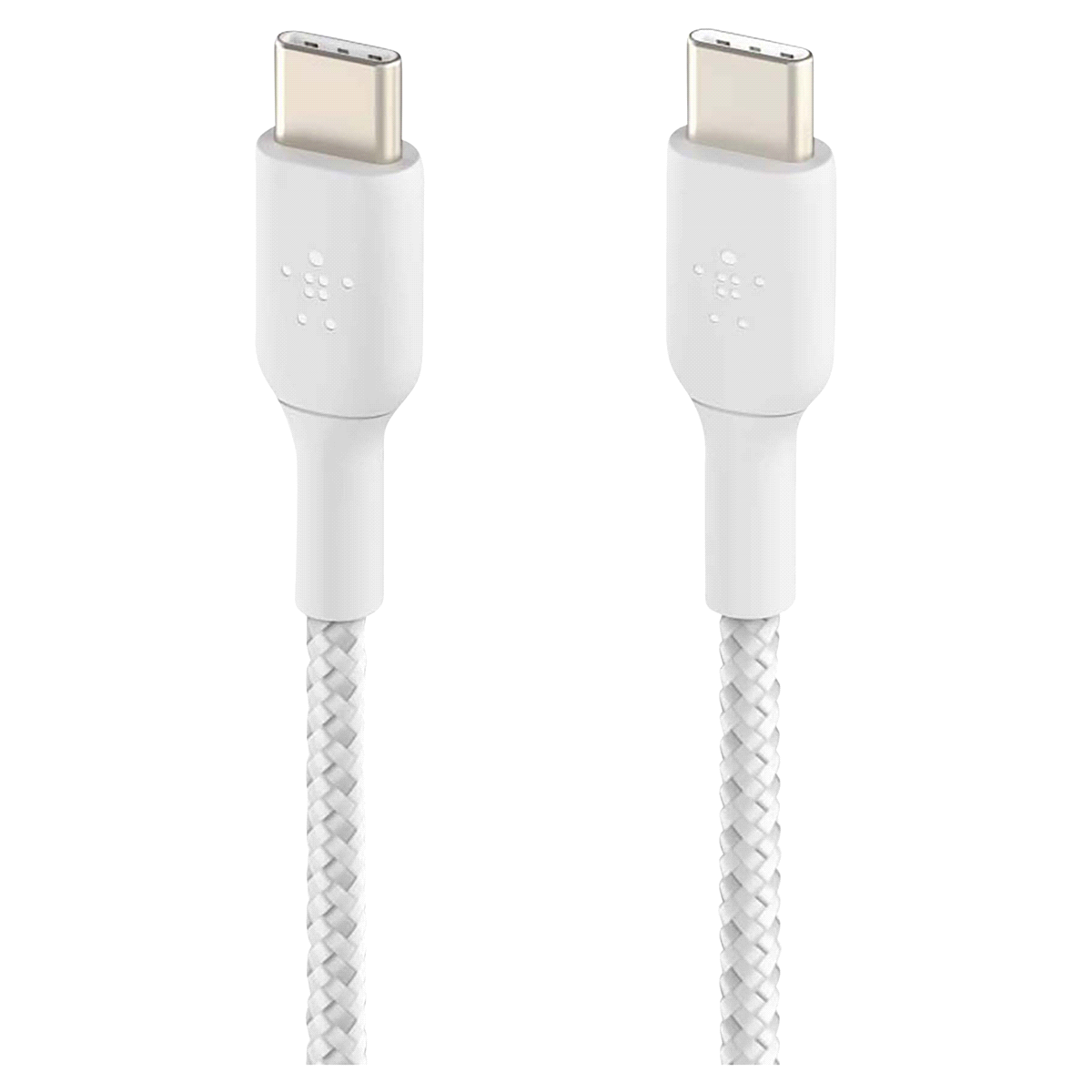 slide 17 of 21, Belkin Usb-C-To-Usb-C Braided Cable, 3.3', White, Cab004Bt1Mwh, 1 ct