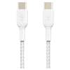 slide 8 of 21, Belkin Usb-C-To-Usb-C Braided Cable, 3.3', White, Cab004Bt1Mwh, 1 ct