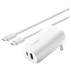 Belkin Usb-C-To-Usb-C Braided Cable, 3.3', White, Cab004Bt1Mwh