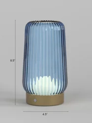 ROOM & RETREAT Rechargeable Glas Led Lantern