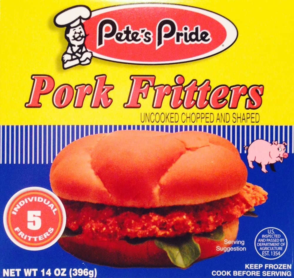 slide 1 of 1, Pete's Pride Pork Fritters, 14 oz