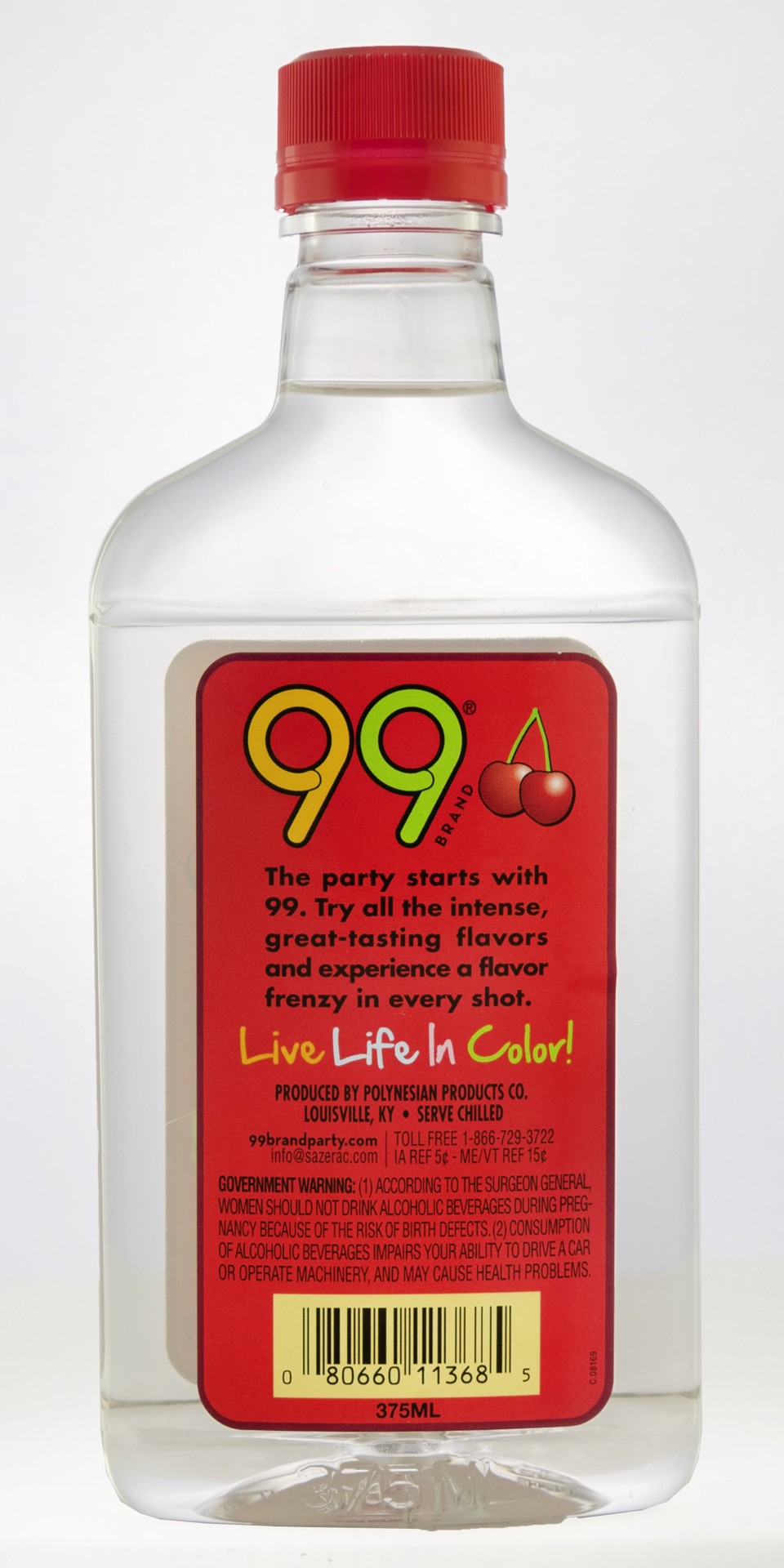slide 3 of 3, 99 Black Cherry Schnapps, 375 ml