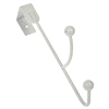 slide 3 of 5, Dorman Hardware 4-1769 Over The Door One Double Hook, White, 1 ct