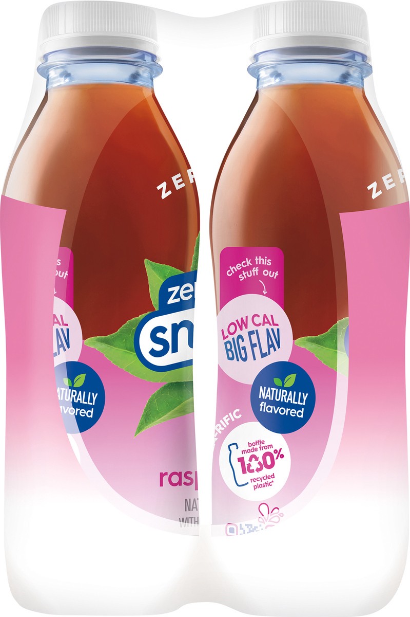 slide 3 of 7, Snapple Zero Sugar Raspberry Tea, 16 fl oz recycled plastic bottle, 6 pack, 6 ct