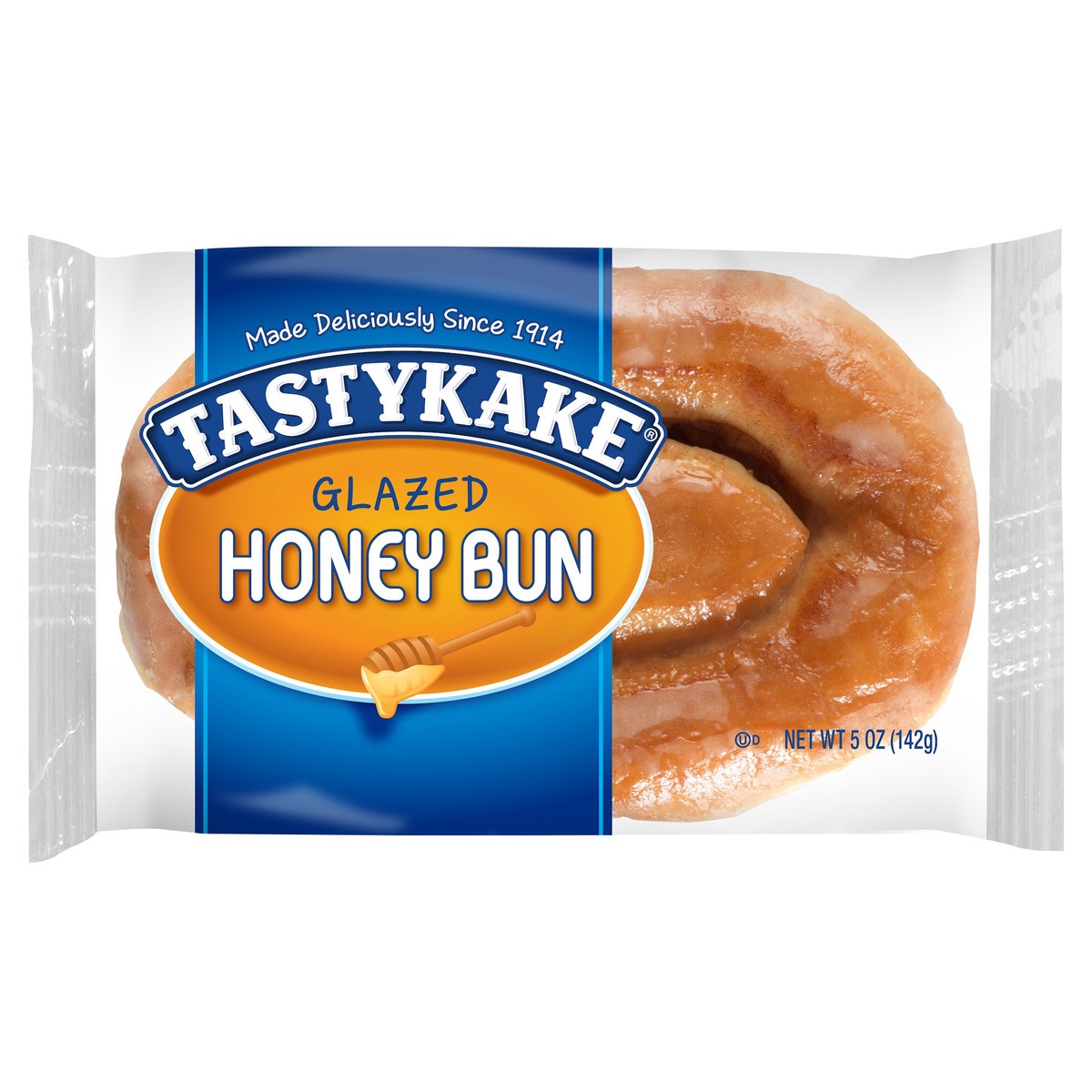 slide 1 of 9, Tastykake Glazed Honey Bun, 5 oz
