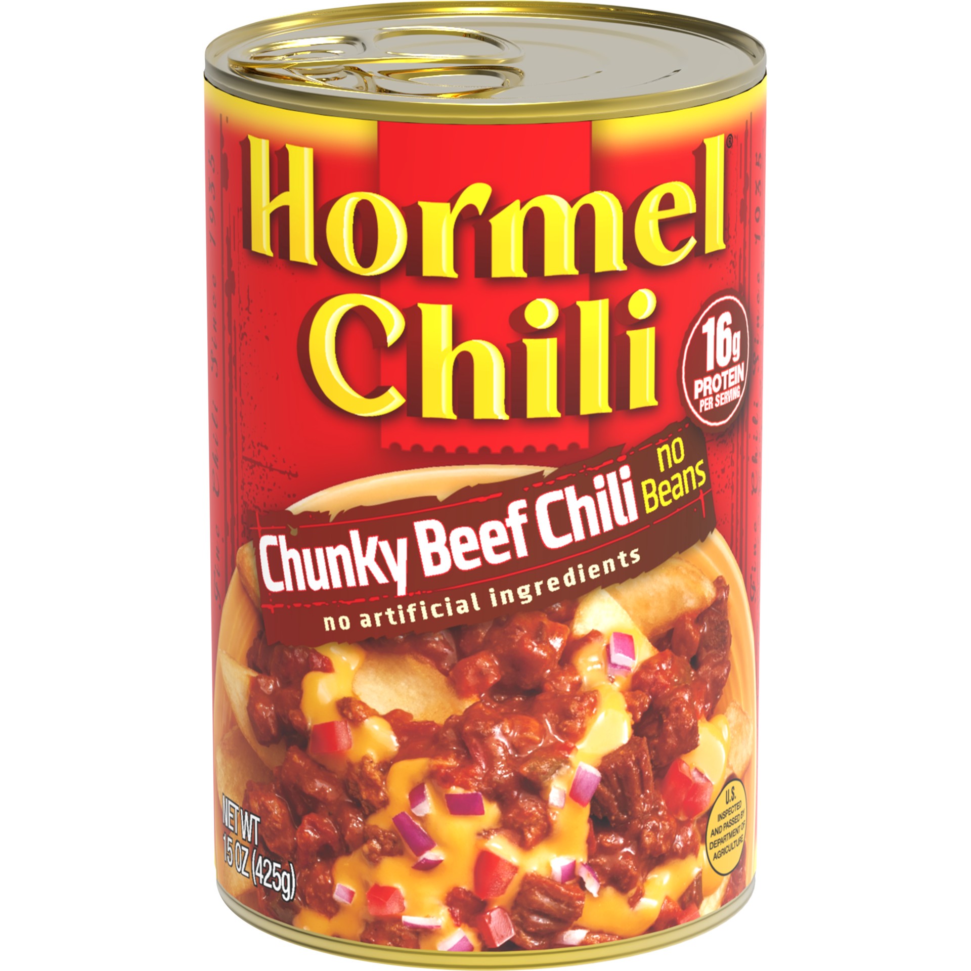 slide 1 of 7, Hormel Chili Chunky Beef Chili No Beans, 15 oz