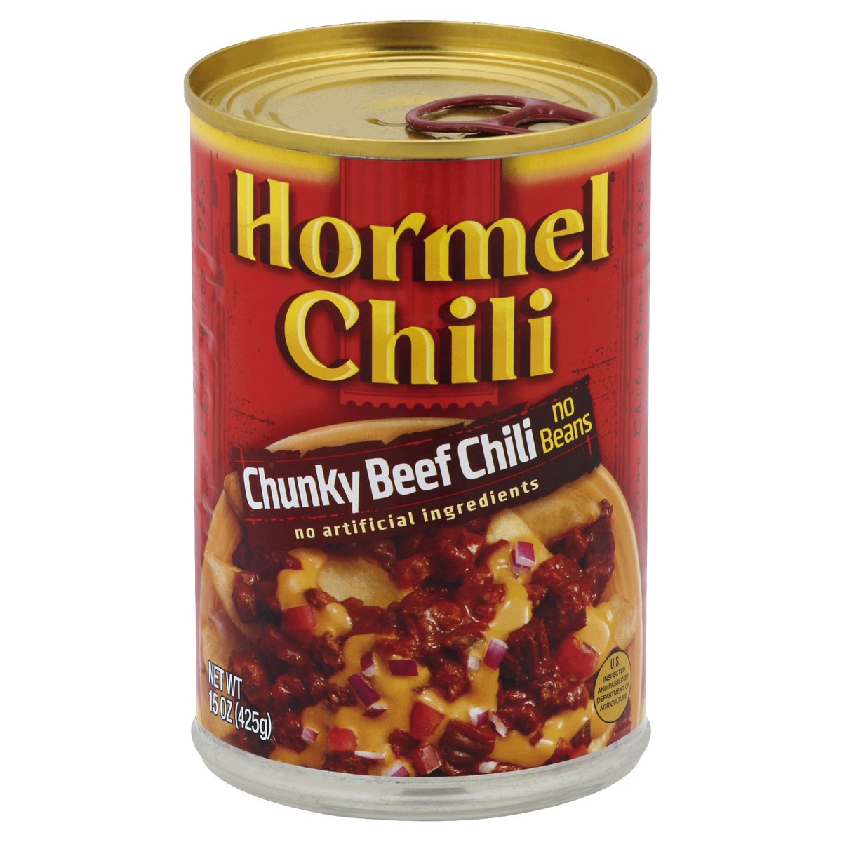 slide 3 of 7, Hormel Chili Chunky Beef Chili No Beans, 15 oz