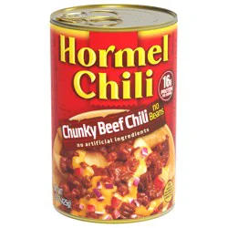 Hormel Chili Chunky Beef Chili No Beans