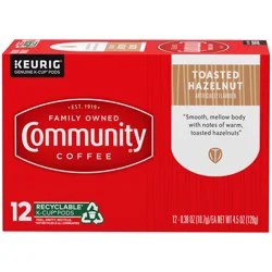 Community Coffee Coffee, Toasted Hazelnut, K-Cup Pods