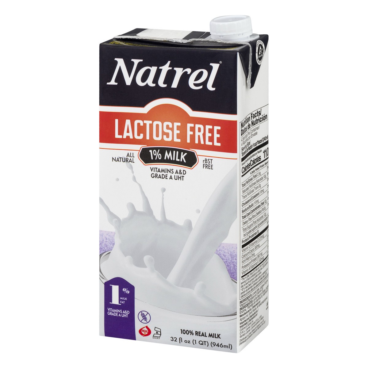 slide 4 of 12, Natrel Lactose Free 1 % Milk 32 oz, 1 ct
