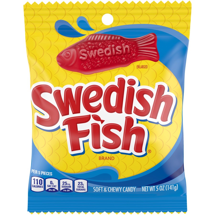 slide 4 of 11, SWEDISH FISH Soft & Chewy Candy, 5 oz, 5 oz