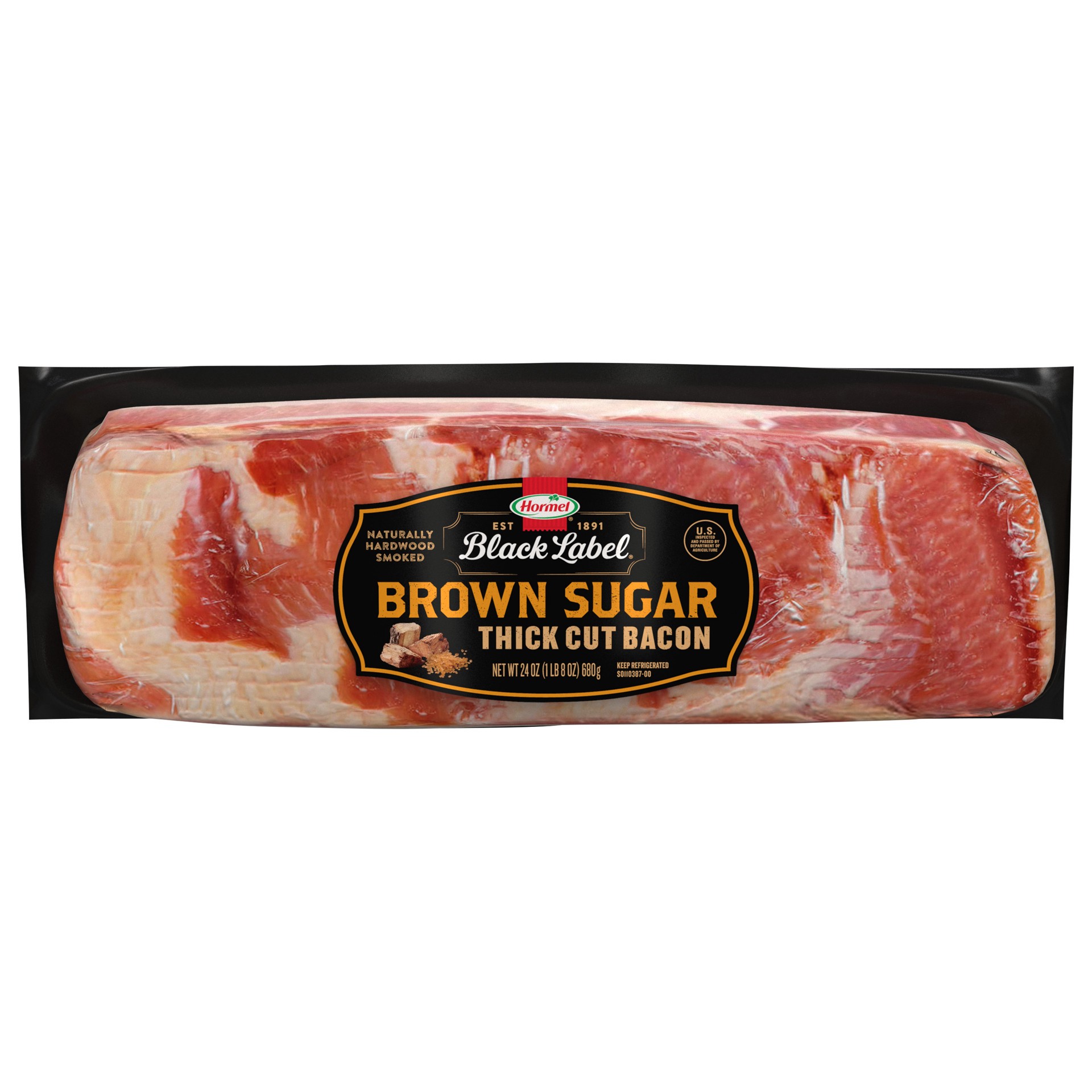 slide 1 of 1, HORMEL BLACK LABEL Brown Sugar Thick Cut Bacon, 24 oz