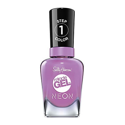 slide 1 of 1, Sally Hansen Miracle Gel Violet Voltage Neon, 0.5 oz