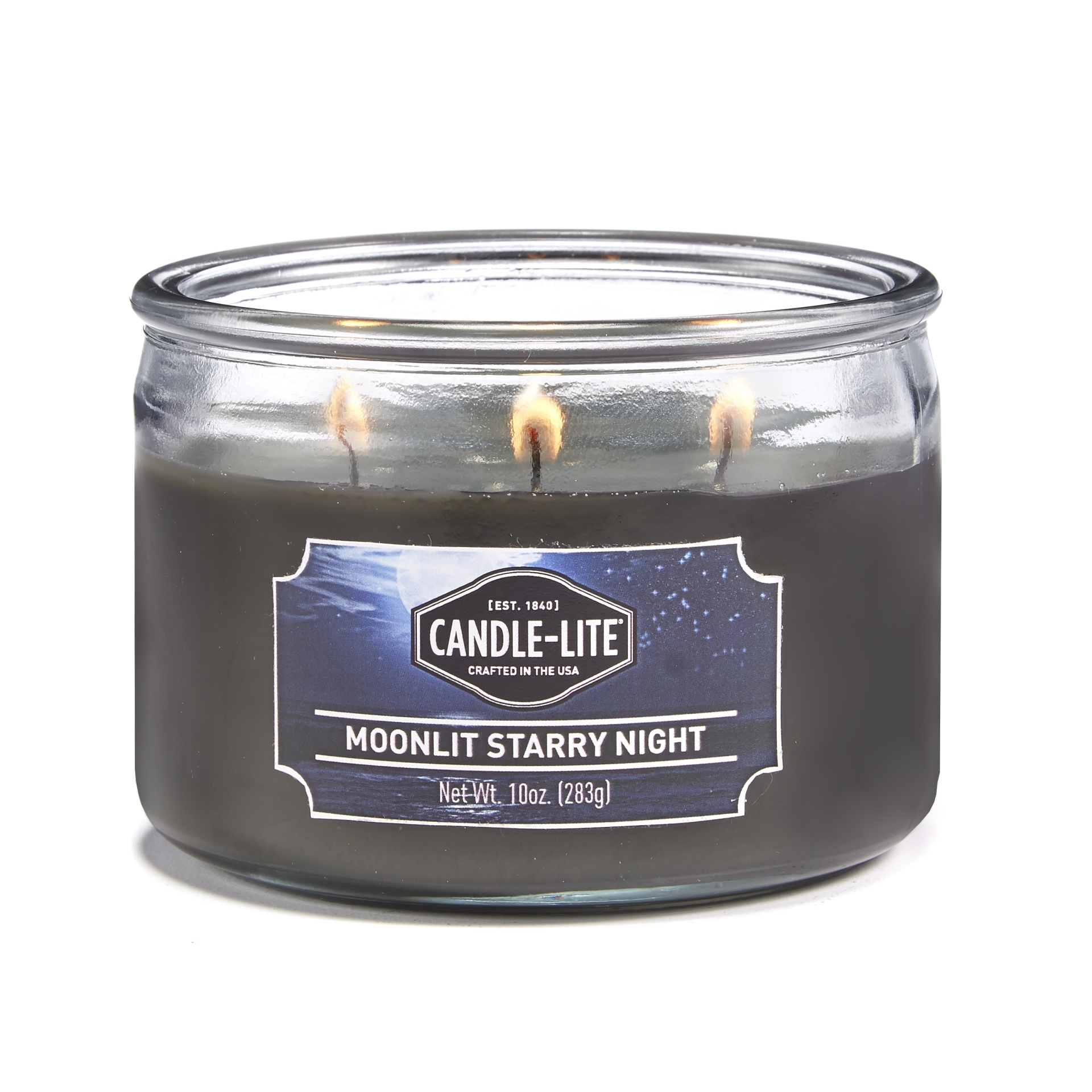 slide 1 of 1, Candle-Lite Scented 3-Wick Candle, Midnight Starry Night, 10 oz